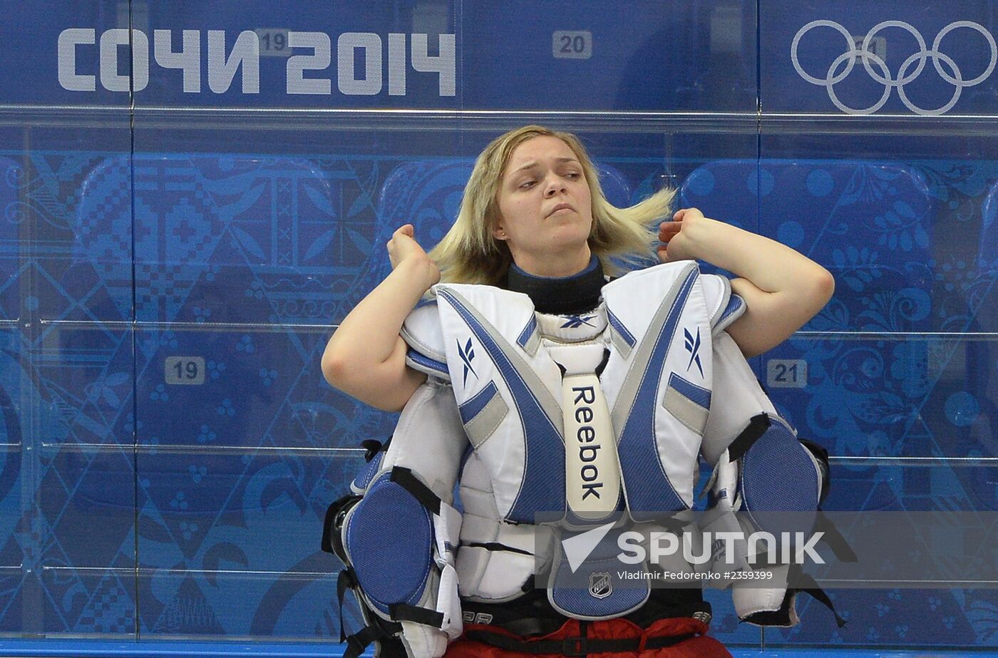 Photo session of Russian women's national ice hockey team
