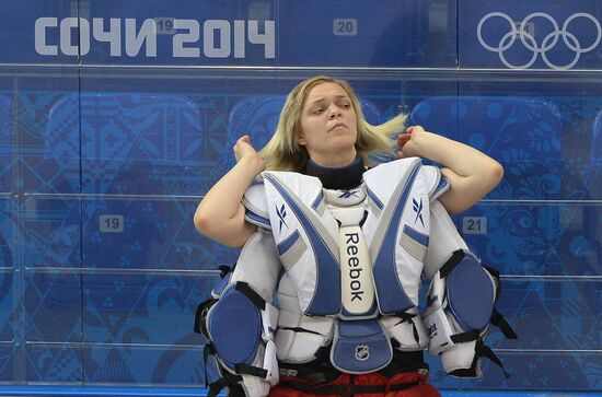 Photo session of Russian women's national ice hockey team
