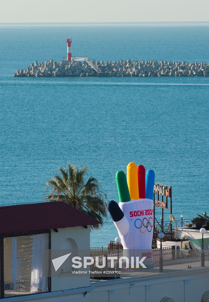 Sochi before opening of XXII Olympic Winter Games