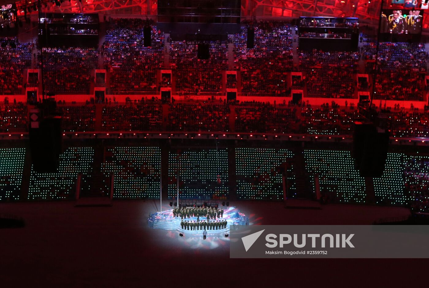 Opening ceremony of XXII Olympic Winter Games