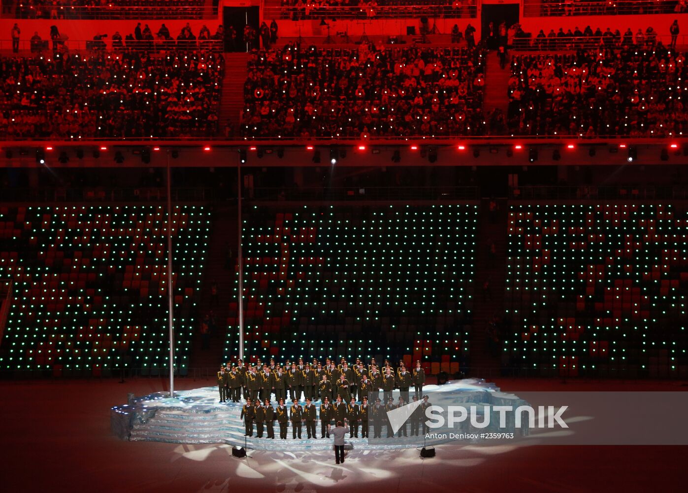 Opening ceremony of XXII Olympic Winter Games