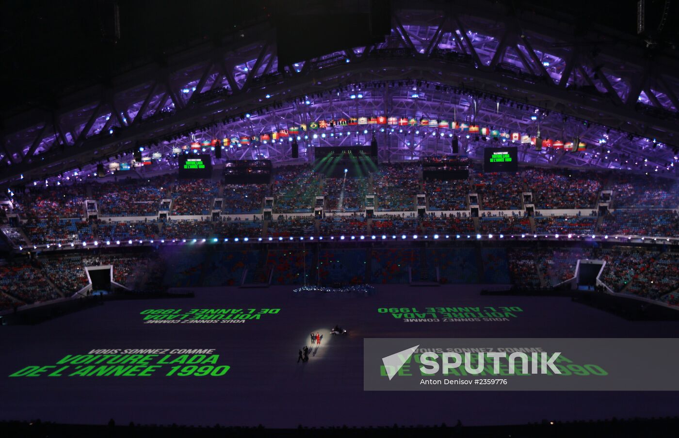 Opening ceremony of XXII Olympic Winter Games