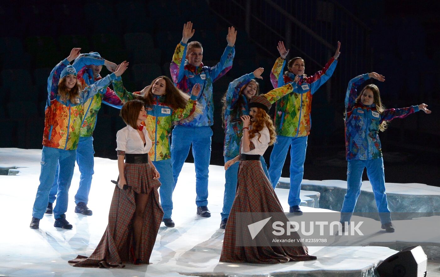 Opening ceremony of XXII Olympic Winter Games