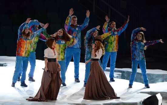 Opening ceremony of XXII Olympic Winter Games
