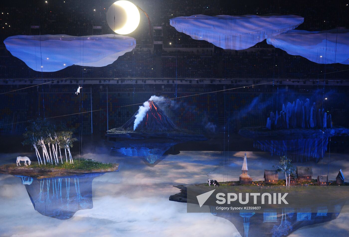 Opening ceremony of XXII Olympic Winter Games