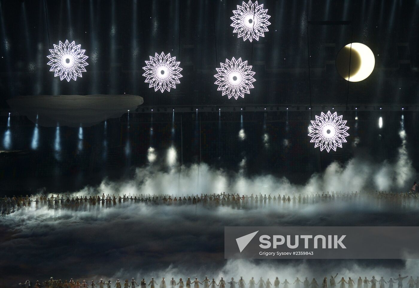 Opening ceremony of XXII Olympic Winter Games