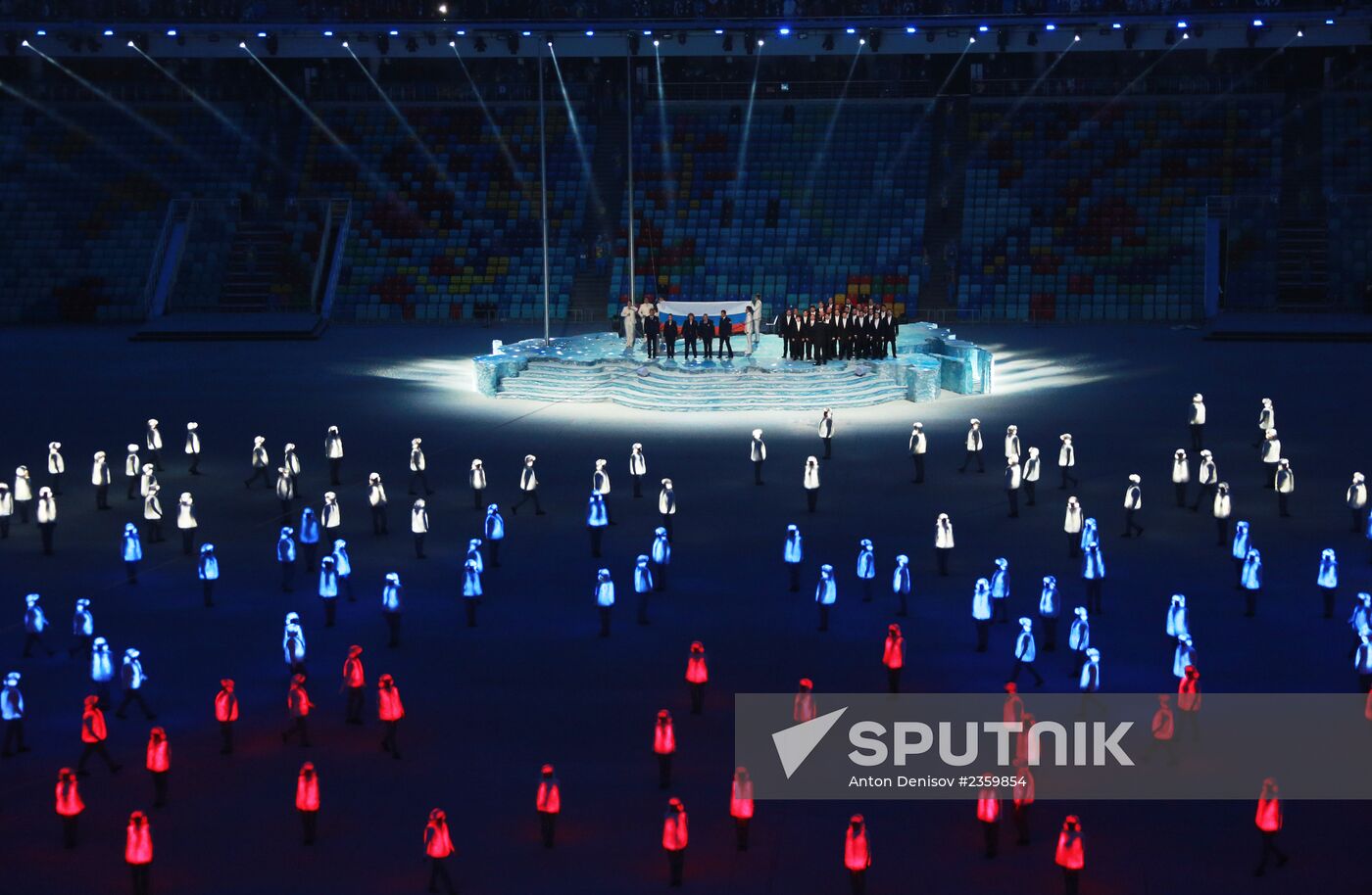 Opening ceremony of XXII Olympic Winter Games