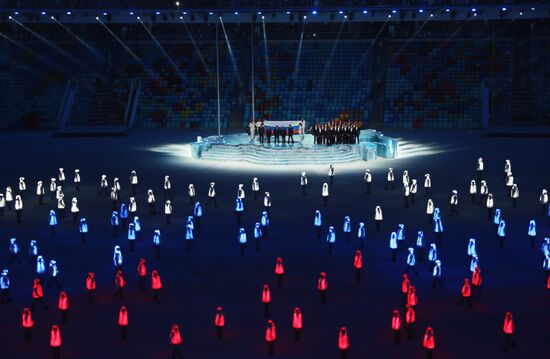 Opening ceremony of XXII Olympic Winter Games