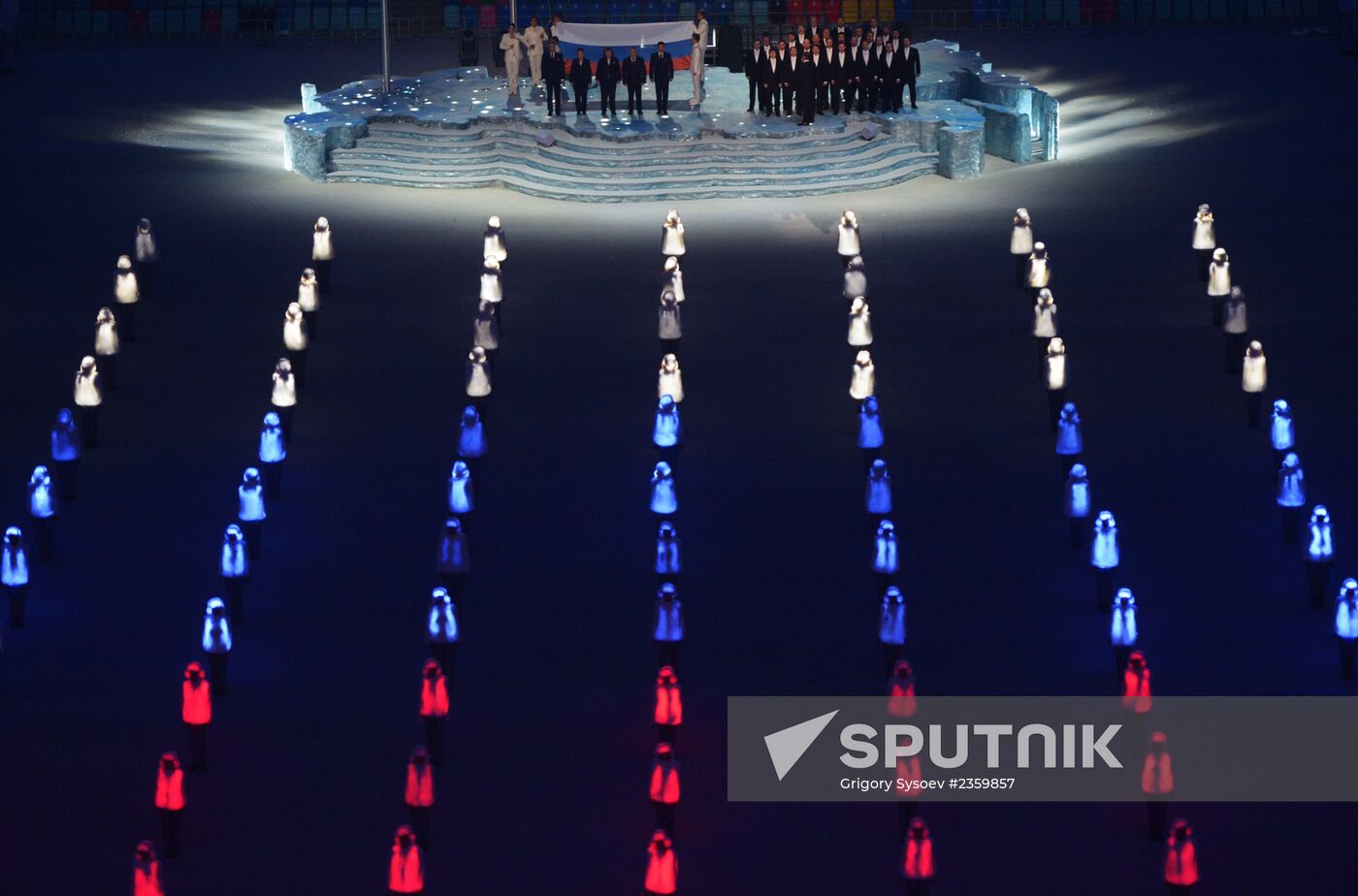 Opening ceremony of XXII Olympic Winter Games