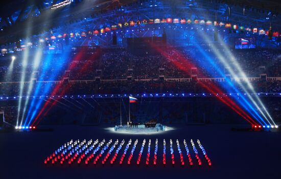 Opening ceremony of XXII Olympic Winter Games