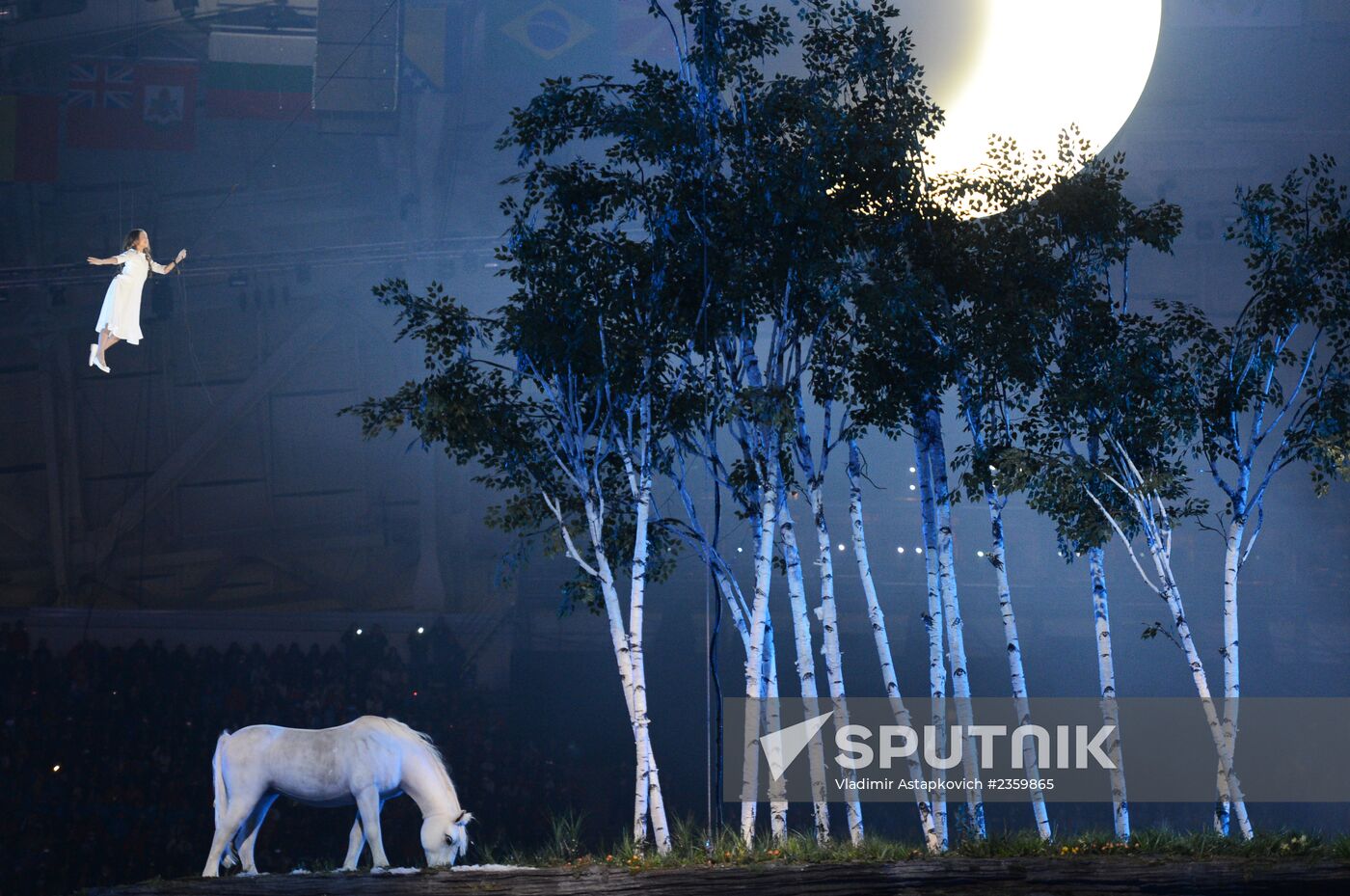 Opening ceremony of XXII Olympic Winter Games