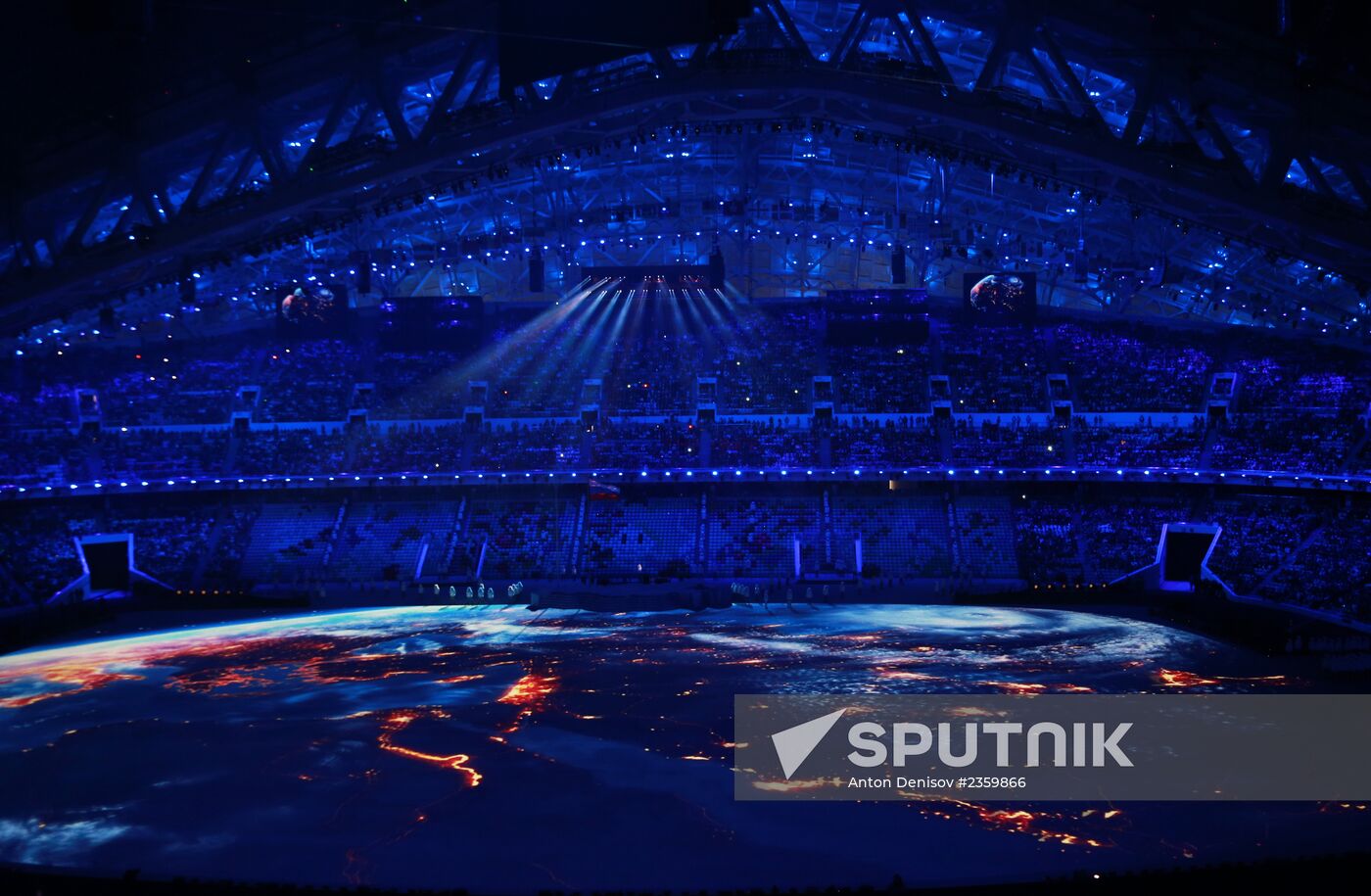 Opening ceremony of XXII Olympic Winter Games