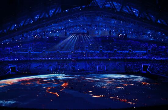 Opening ceremony of XXII Olympic Winter Games