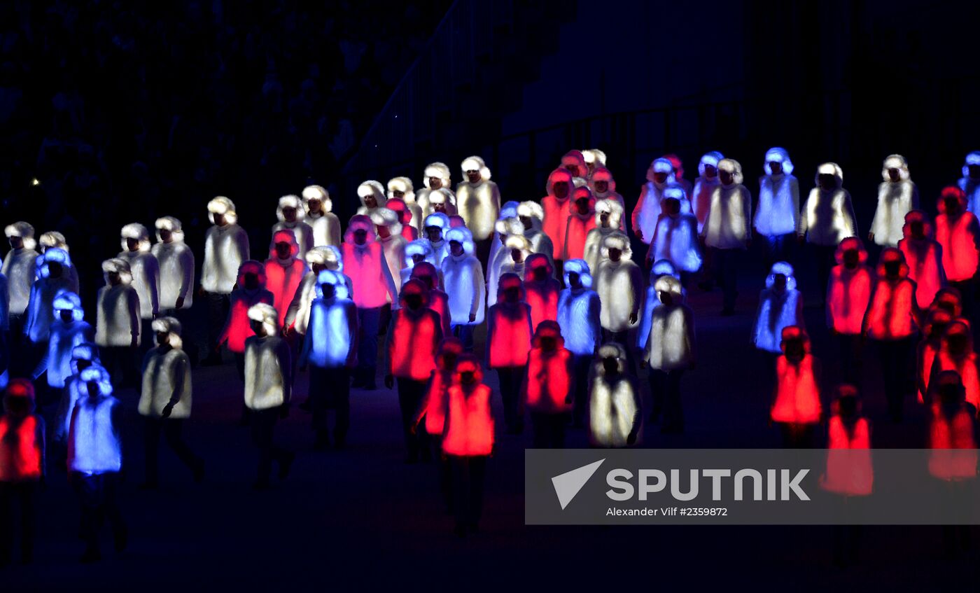 Opening ceremony of XXII Olympic Winter Games