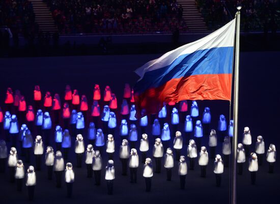 Opening ceremony of XXII Olympic Winter Games