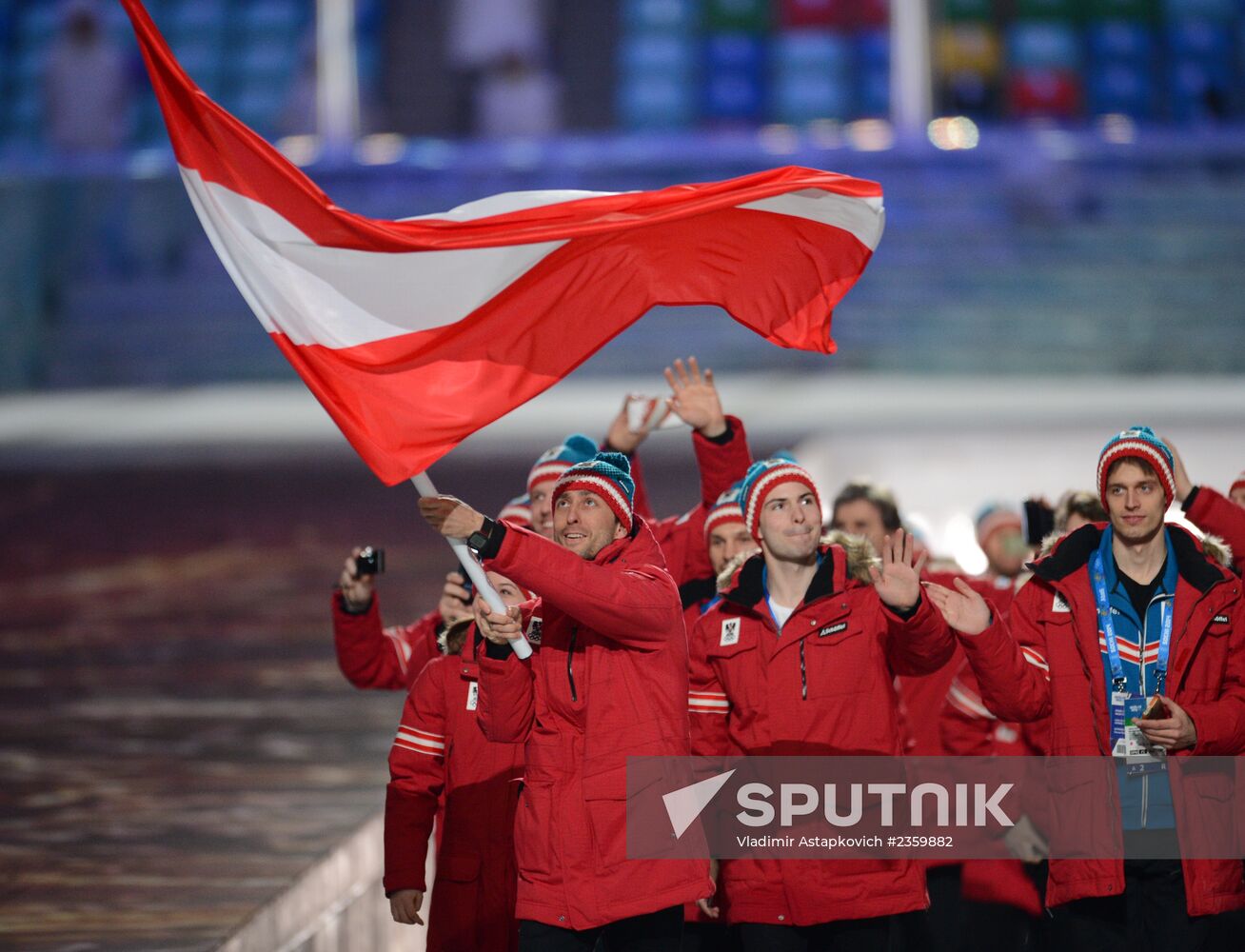 Opening ceremony of XXII Olympic Winter Games