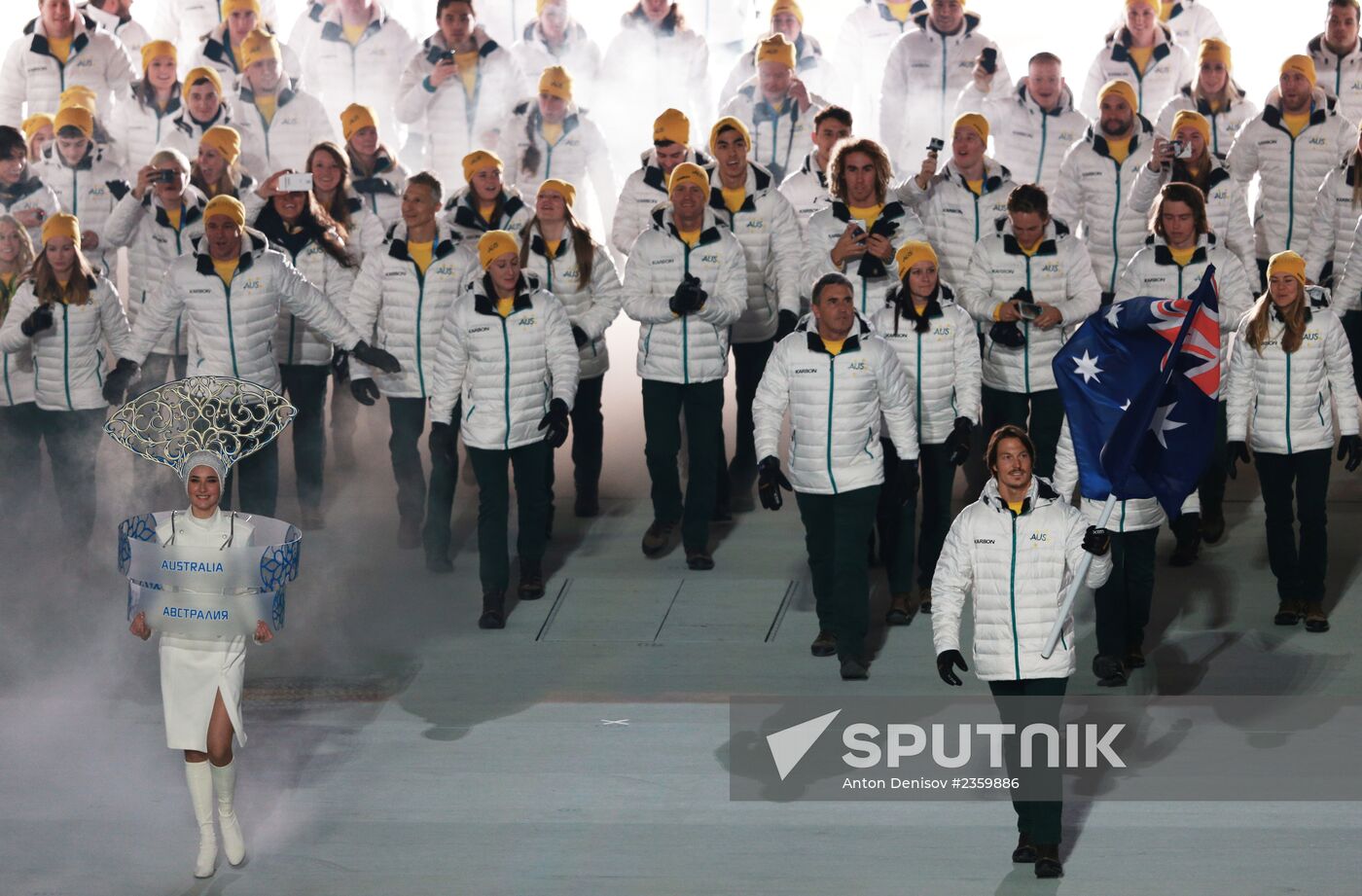 Opening ceremony of XXII Olympic Winter Games