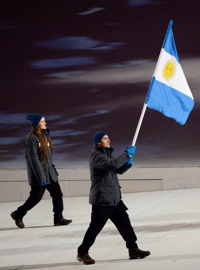 Opening ceremony of XXII Olympic Winter Games