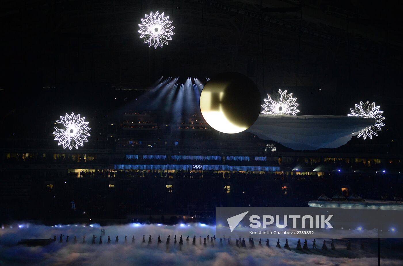 Opening ceremony of XXII Olympic Winter Games