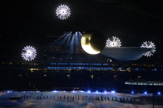 Opening ceremony of XXII Olympic Winter Games