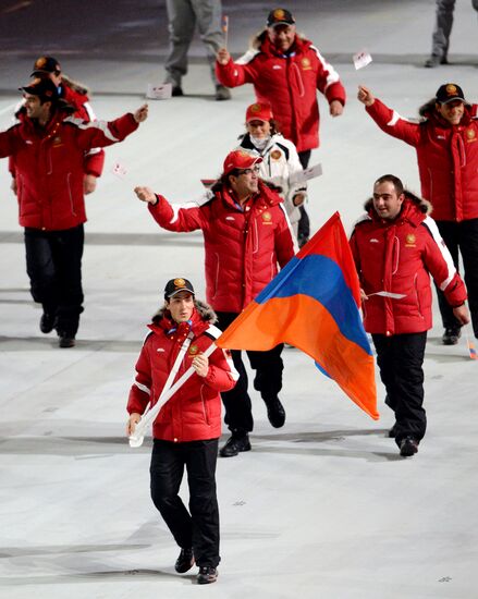 Opening ceremony of XXII Olympic Winter Games