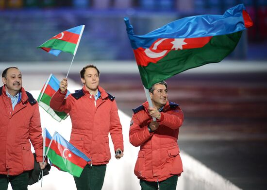 Opening ceremony of XXII Olympic Winter Games