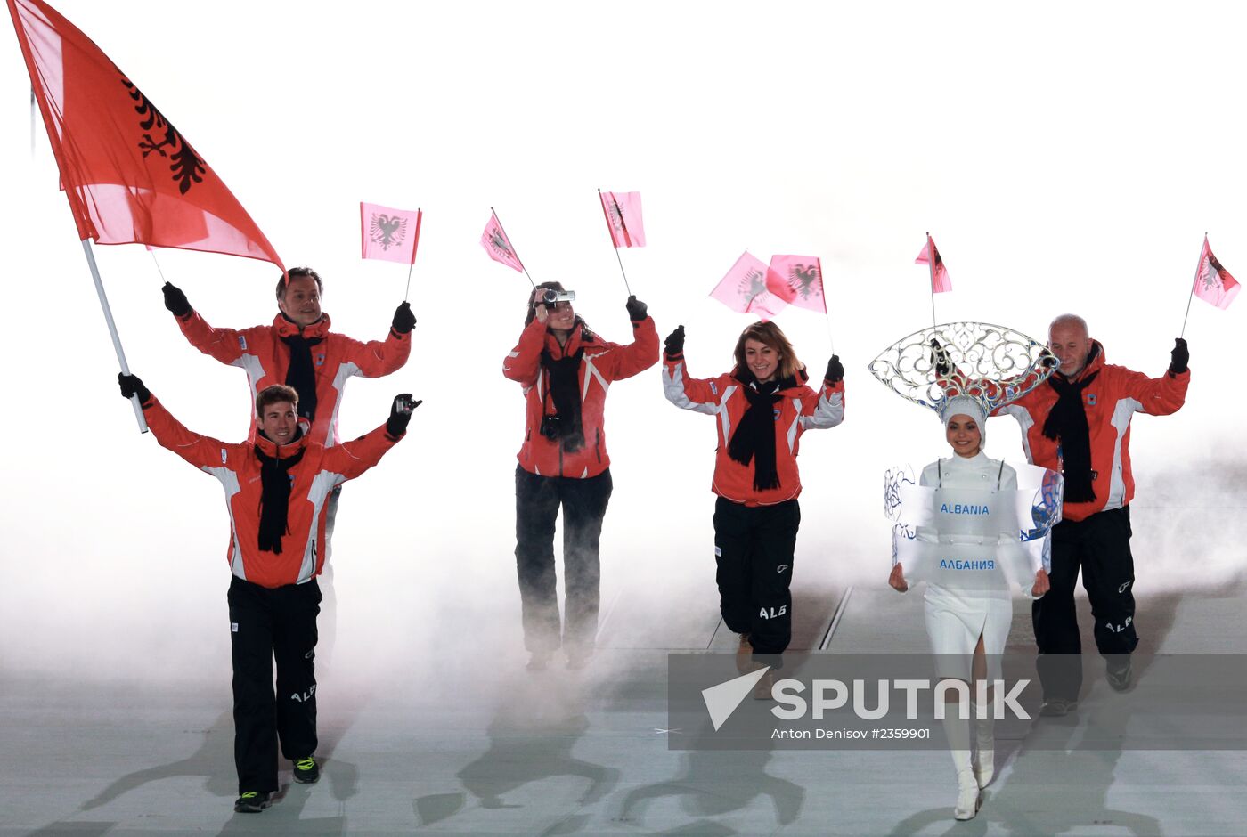 Opening ceremony of XXII Olympic Winter Games