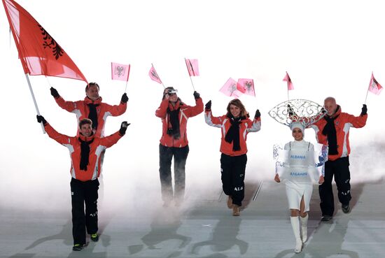 Opening ceremony of XXII Olympic Winter Games