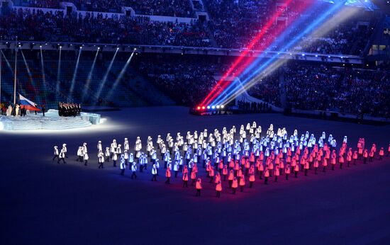 Opening ceremony of XXII Olympic Winter Games