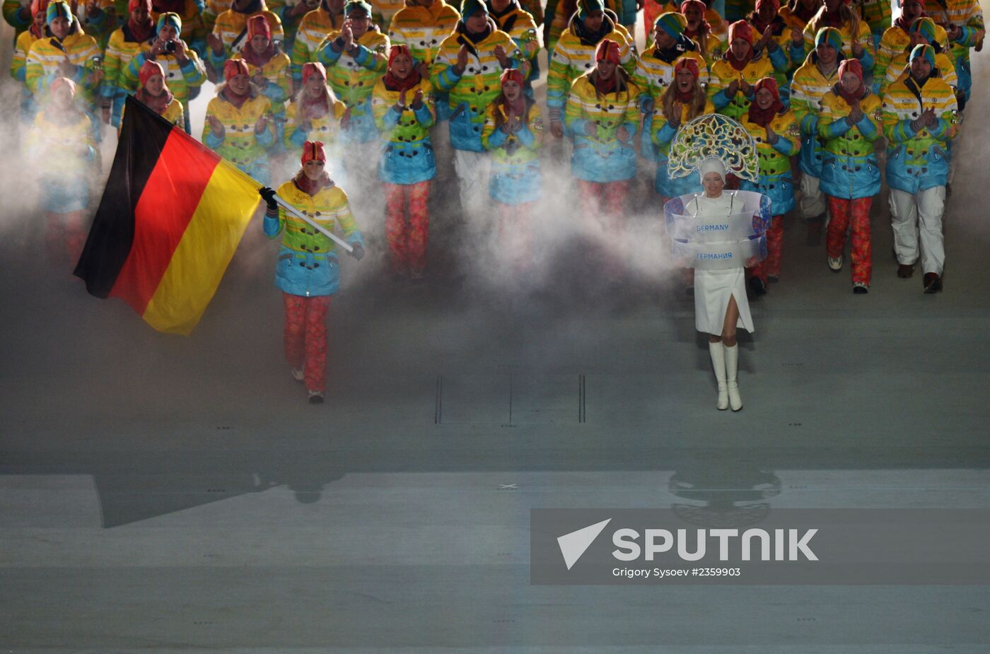 Opening ceremony of XXII Olympic Winter Games