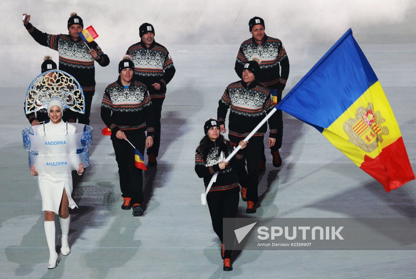 Opening ceremony of XXII Olympic Winter Games