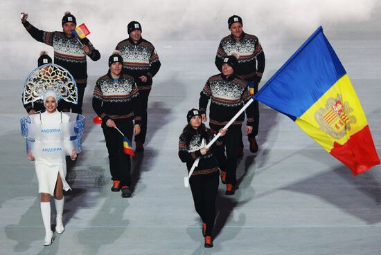 Opening ceremony of XXII Olympic Winter Games