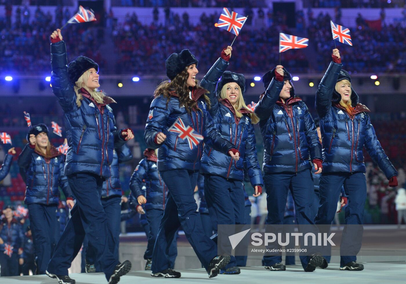 Opening ceremony of XXII Olympic Winter Games