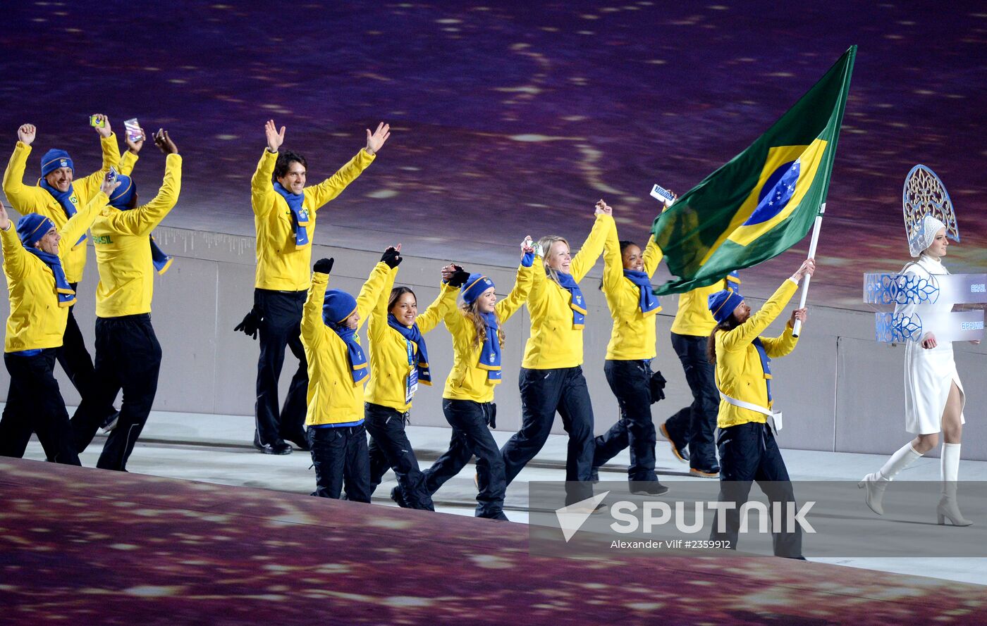 Opening ceremony of XXII Olympic Winter Games