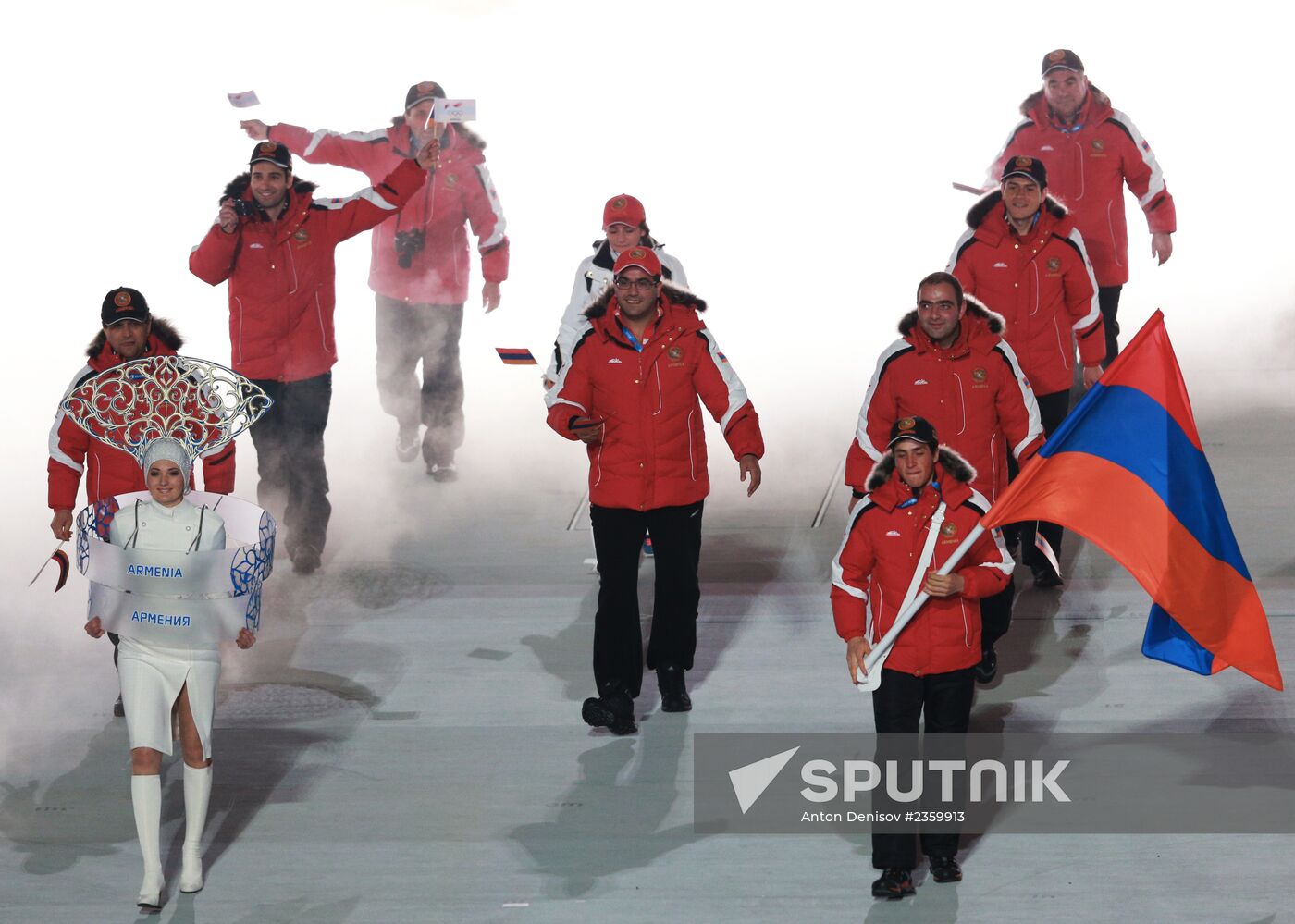 Opening ceremony of XXII Olympic Winter Games