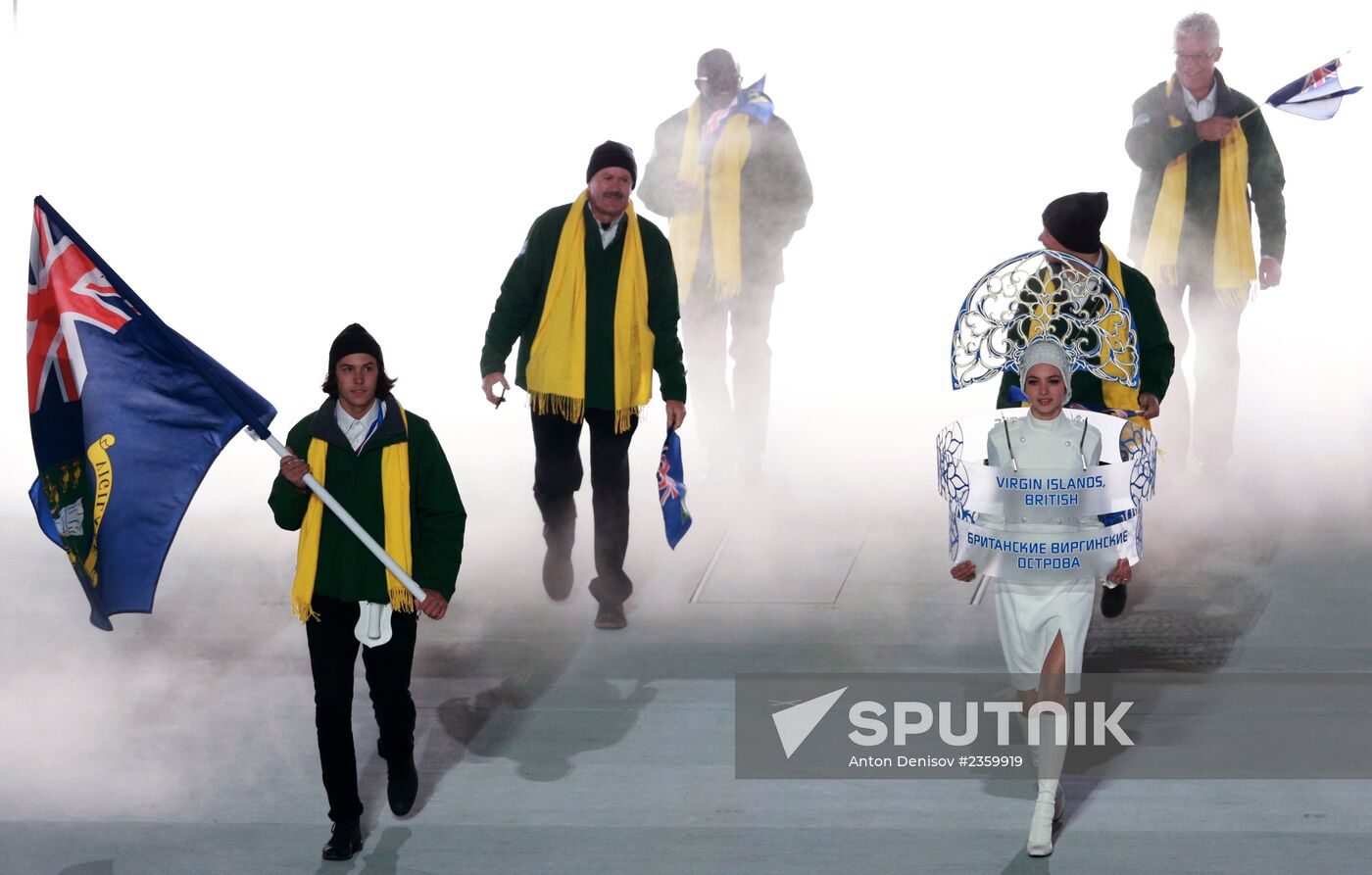 Opening ceremony of XXII Olympic Winter Games