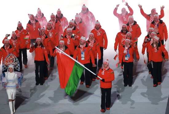 Opening ceremony of XXII Olympic Winter Games