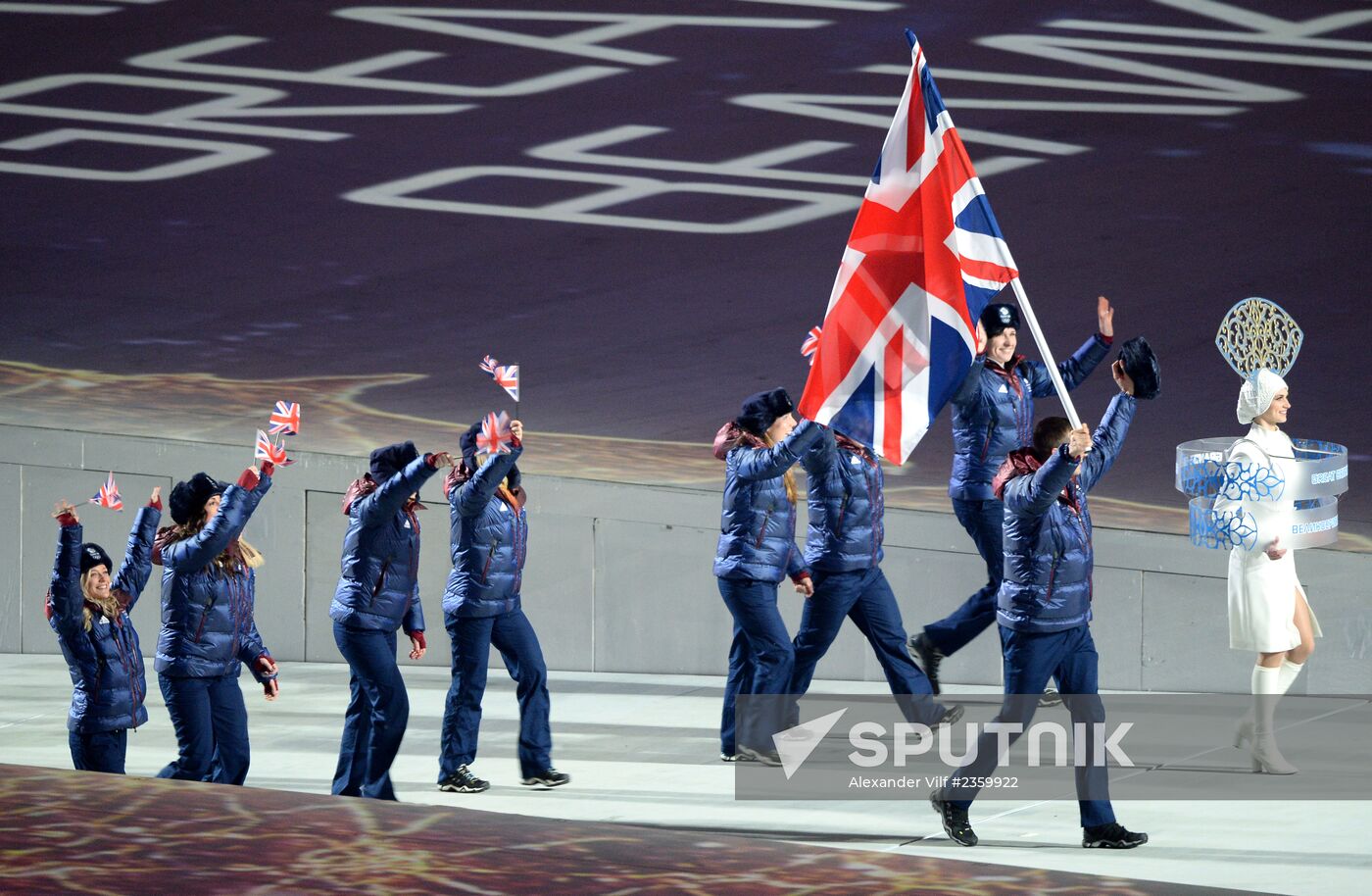 Opening ceremony of XXII Olympic Winter Games