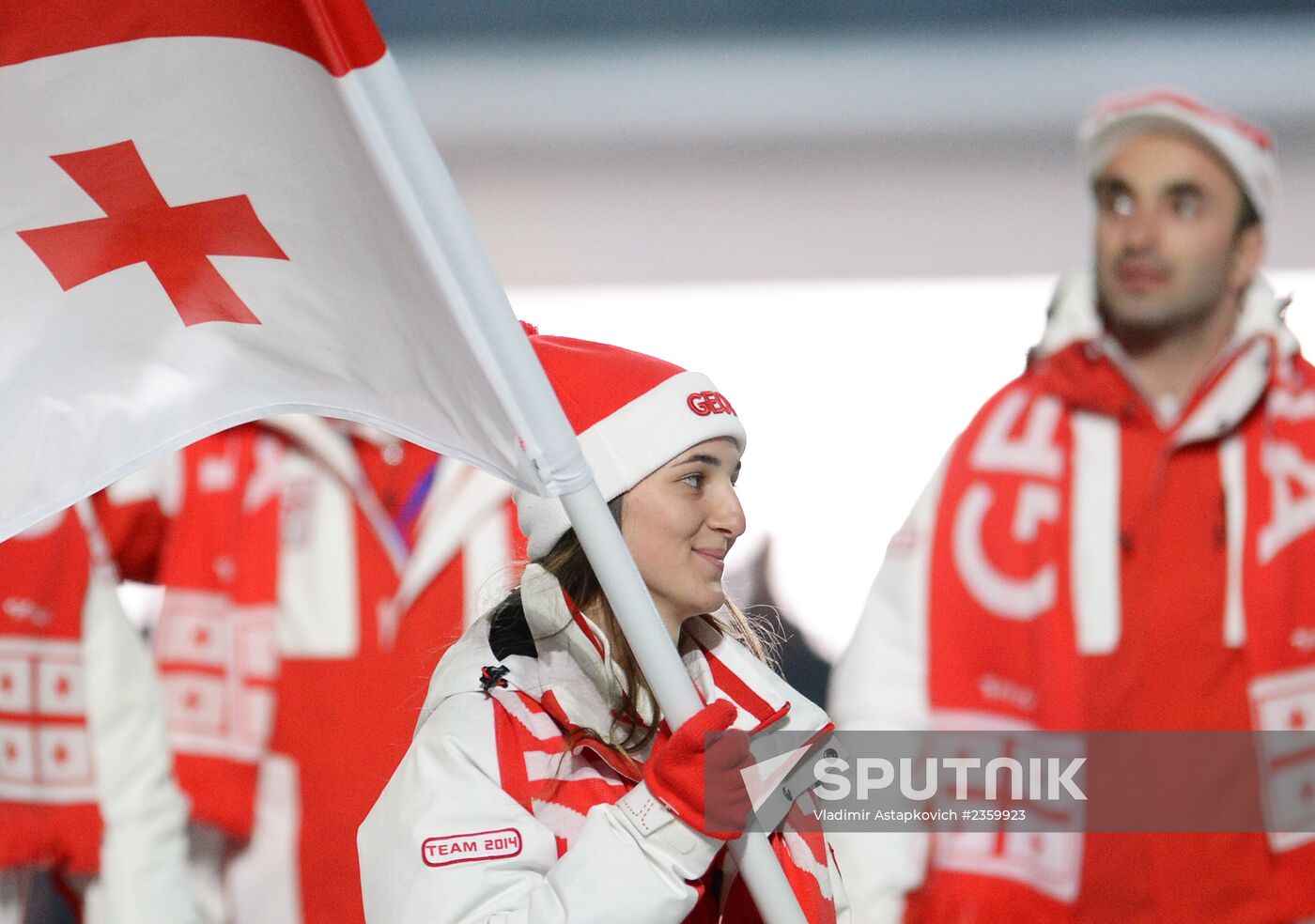 Opening ceremony of XXII Olympic Winter Games