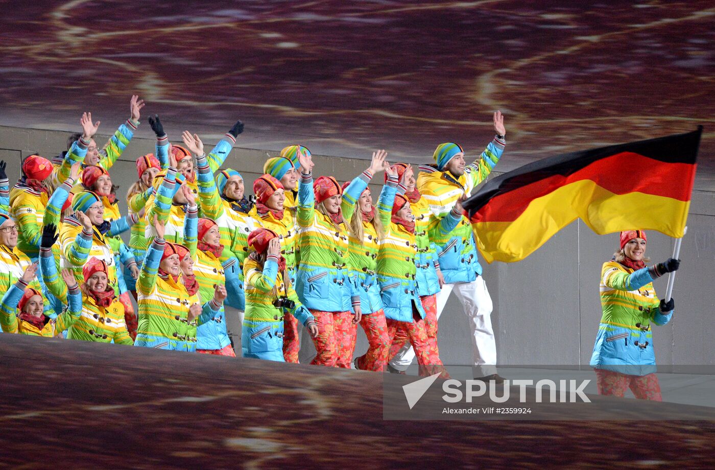 Opening ceremony of XXII Olympic Winter Games