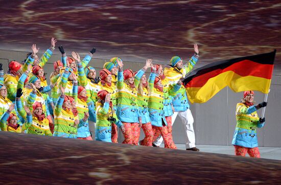 Opening ceremony of XXII Olympic Winter Games