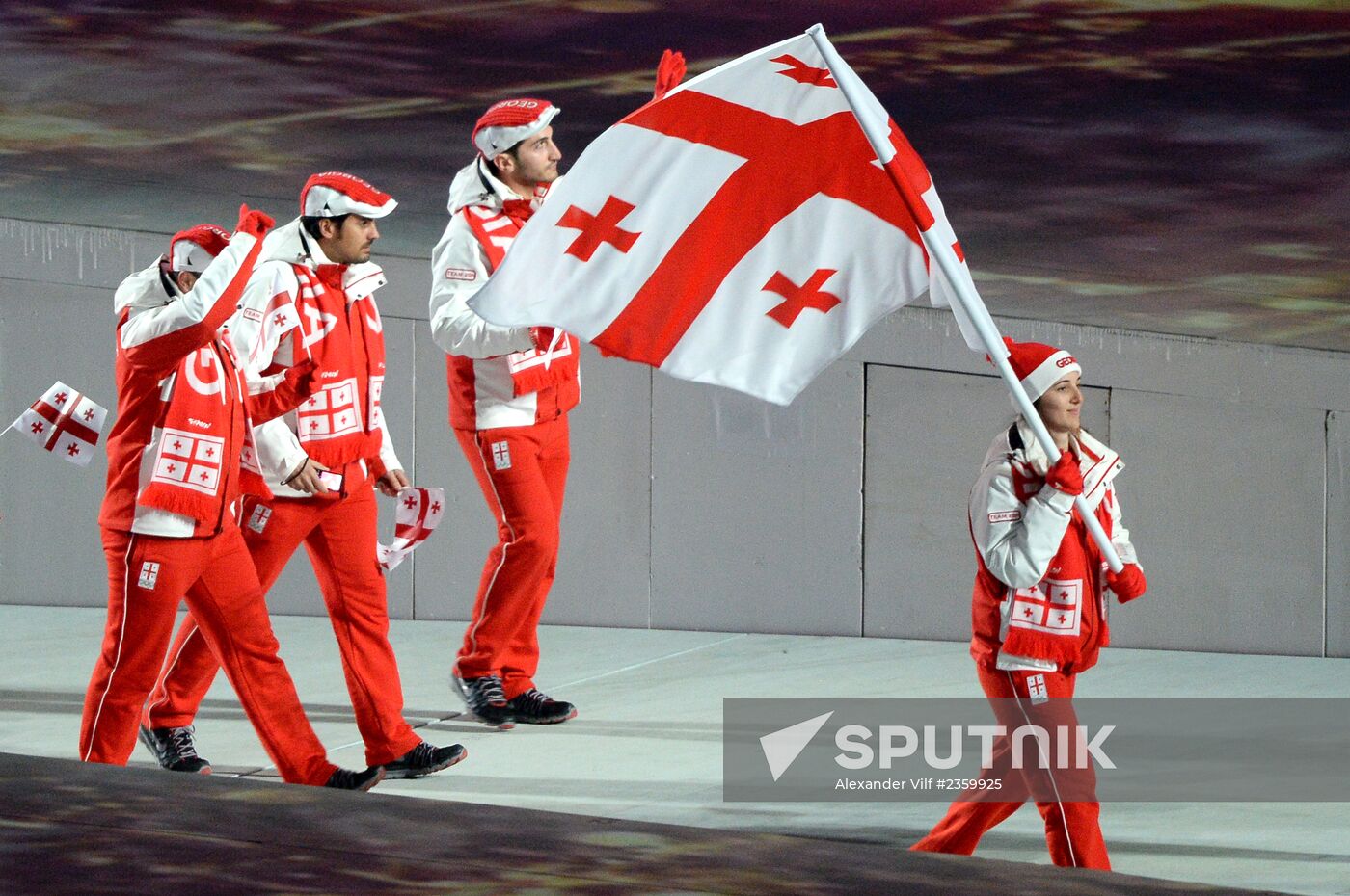 Opening ceremony of XXII Olympic Winter Games