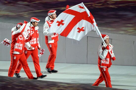 Opening ceremony of XXII Olympic Winter Games