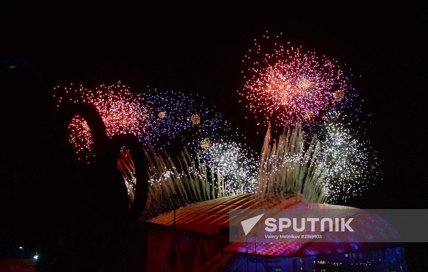 Opening ceremony of XXII Olympic Winter Games