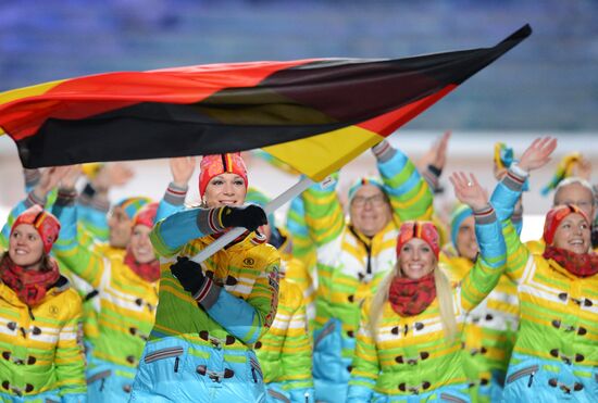 Opening ceremony of XXII Olympic Winter Games