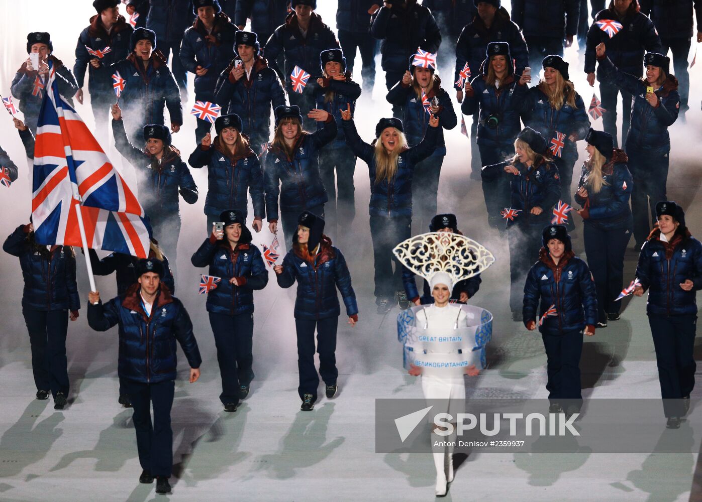 Opening ceremony of XXII Olympic Winter Games