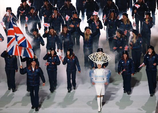 Opening ceremony of XXII Olympic Winter Games