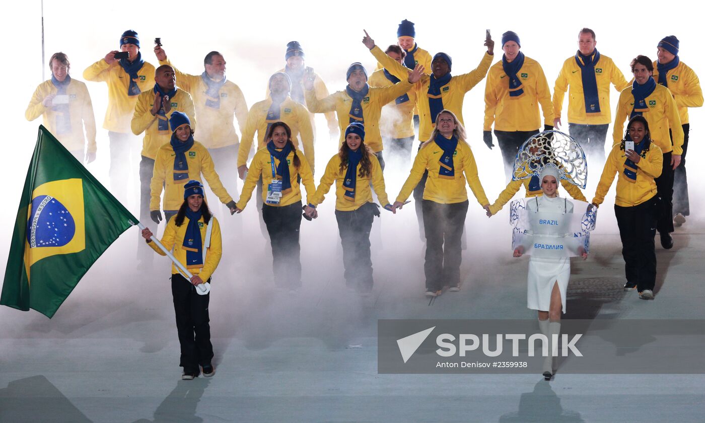 Opening ceremony of XXII Olympic Winter Games