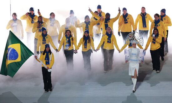 Opening ceremony of XXII Olympic Winter Games