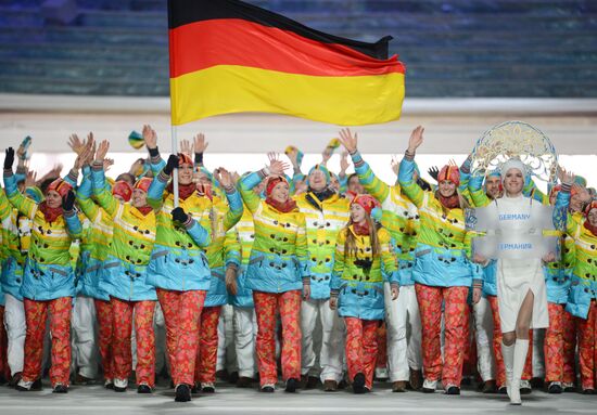 Opening ceremony of XXII Olympic Winter Games